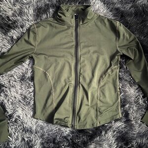 Chic Olive Green Jacket